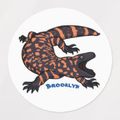 Hongaarse cartoon van een dwerg labels (Design 2)