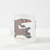 Hongaarse cartoon van een dwerg matglas koffiemok (Voorkant links)