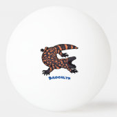 Hongaarse cartoon van een dwerg pingpongbal (Achterkant)