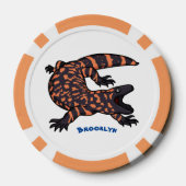 Hongaarse cartoon van een dwerg poker chips (Achterkant)