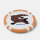 Hongaarse cartoon van een dwerg poker chips (Enkel)