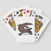 Hongaarse cartoon van een dwerg pokerkaarten (Achterkant)