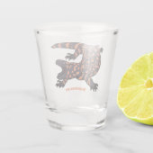 Hongaarse cartoon van een dwerg shot glas (Achterkant)