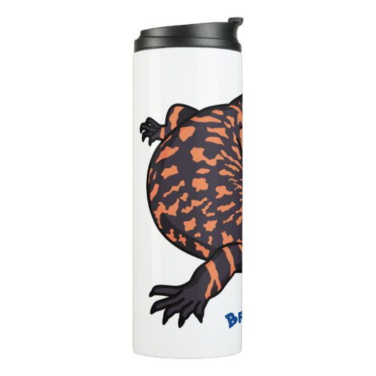 Hongaarse cartoon van een dwerg thermosbeker (Gedraaid links)