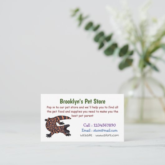 Hongaarse cartoon van een dwerg visitekaartje (Staand voorkant)