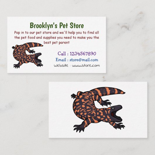 Hongaarse cartoon van een dwerg visitekaartje (Voorkant / Achterkant)