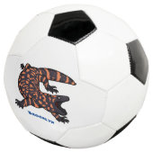 Hongaarse cartoon van een dwerg voetbal (Drie kwart)