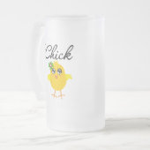 Hongaarse chick matglas bierpul (Voorkant links)