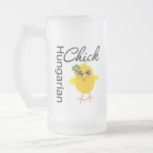 Hongaarse chick matglas bierpul (Links)