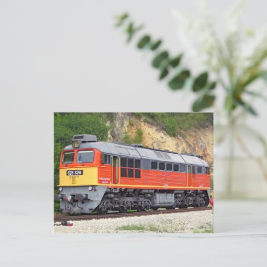 Hongaarse diesellocomotief M62 Briefkaart (Staand voorkant)