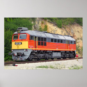 Hongaarse diesellocomotief M62 Poster