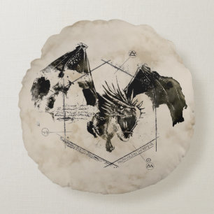 Hongaarse Draak Horntail Rond Kussen