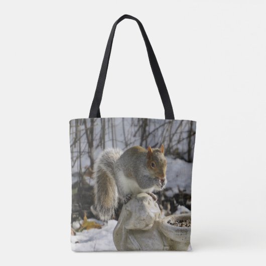 Hongaarse eekhoorn en jouw naam tote bag (Achterkant)