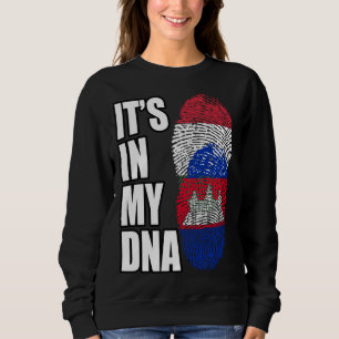 Hongaarse en Cambodjaanse Mix DNA Vlag Erfgoed Trui
