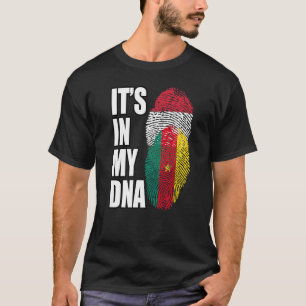 Hongaarse en Kameroenische Mix DNA-vlag erfgoed T-shirt