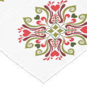 Hongaarse etnische folk botanische kunst korte tafelloper (Hoek)