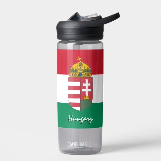 Hongaarse fles, patriottische Hongaarse vlag Waterfles (Links)