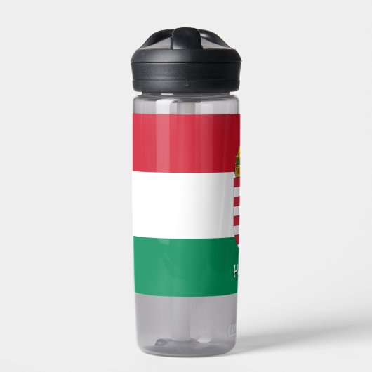 Hongaarse fles, patriottische Hongaarse vlag Waterfles (Voorkant)