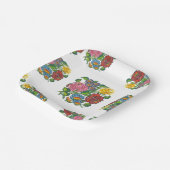 Hongaarse Floral - kalocsai motieven Papieren Bord (Gebogen)