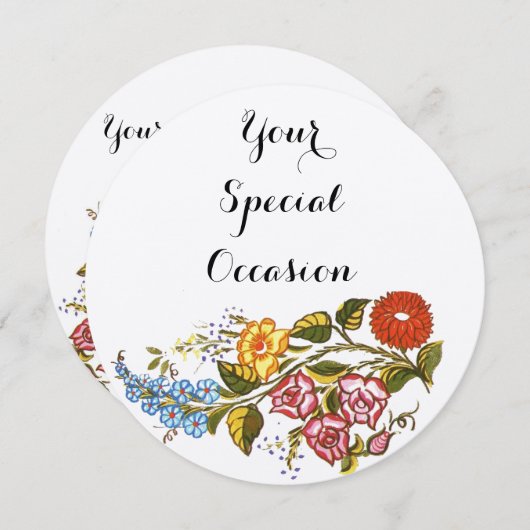 Hongaarse Floral nr. 2 Kaart (Voorkant / Achterkant)