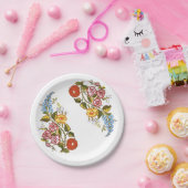 Hongaarse Floral Papieren Bordje (Feest)