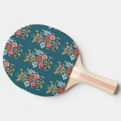 Hongaarse Floral Pattern Tafeltennisbatje (Zijkant)
