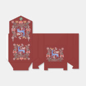 Hongaarse Folast Tent Box Bedankdoosjes (Uitgevouwen)