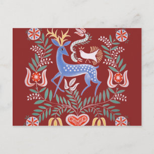 Hongaarse Folk Art Briefkaart