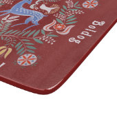 Hongaarse Folk Art Merry Kerstmis Snijplank (Hoek)