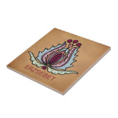 Hongaarse Folk Art Tegeltje (Zijkant)