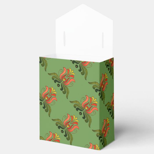 Hongaarse Folk Bloem Favorieten Bedankdoosjes (Geopend)