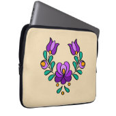 Hongaarse folk borduurpatroon, "Matyo" Laptop Sleeve (Voorkant Rechts)