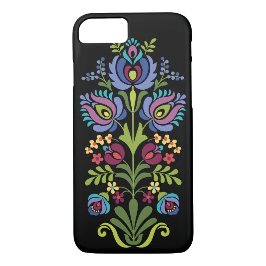 Hongaarse Folk Design Lavender Floral Case-Mate iPhone Case (Achterkant)