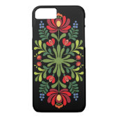 Hongaarse Folk Design Red en roze Case-Mate iPhone Case (Achterkant)