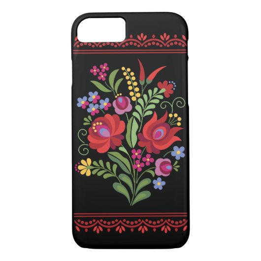 Hongaarse Folk Design Red Peppers Case-Mate iPhone Case (Achterkant)