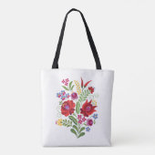 Hongaarse Folk Design Red Peppers Tote Bag (Achterkant)