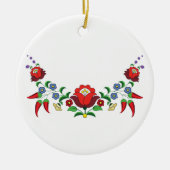 Hongaarse folkkunst gepersonaliseerd keramisch ornament (Voorkant)