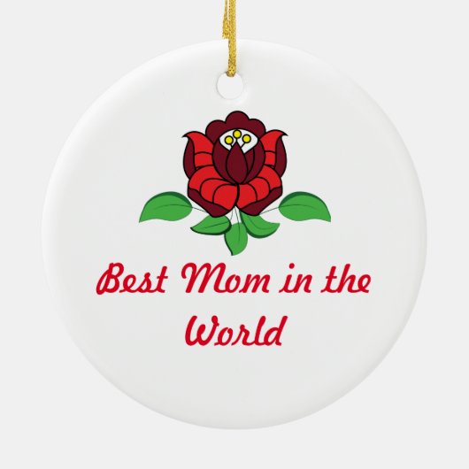 Hongaarse folkkunst gepersonaliseerd keramisch ornament (Achterkant)