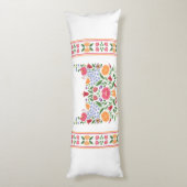 Hongaarse folkpatroon - Kalocsa borduurbloem Lichaamskussen (Achterkant (Verticaal))