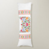 Hongaarse folkpatroon - Kalocsa borduurbloem Lichaamskussen (Voorkant Verticaal)