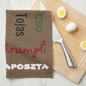 Hongaarse Foods Brown Theedoek (Quarter Fold)