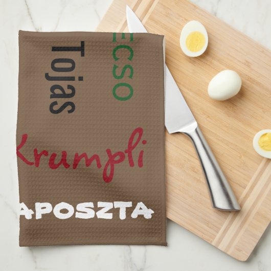 Hongaarse Foods Brown Theedoek (Quarter Fold)