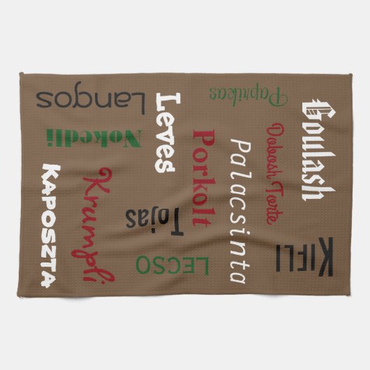 Hongaarse Foods Brown Theedoek (Horizontaal)