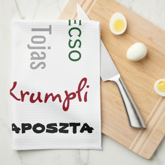 Hongaarse Foods White Kitchen Theedoek (Quarter Fold)