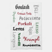 Hongaarse Foods White Kitchen Theedoek (Verticaal)