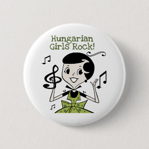 Hongaarse Girls Rock Ronde Button 5,7 Cm