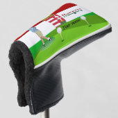 Hongaarse golfer golfheadcover (3/4 voorkant)