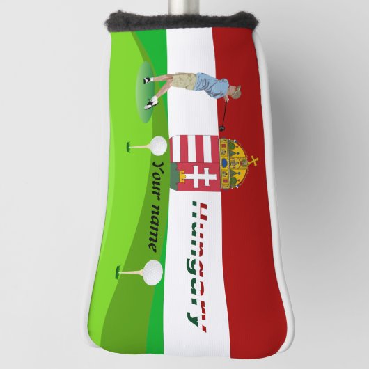 Hongaarse golfer golfheadcover (Draai 90)