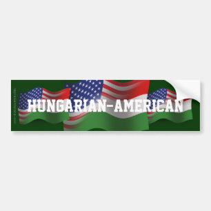 Hongaarse Golfvlag Bumpersticker