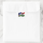 Hongaarse Golfvlag Ster Sticker (Tas)